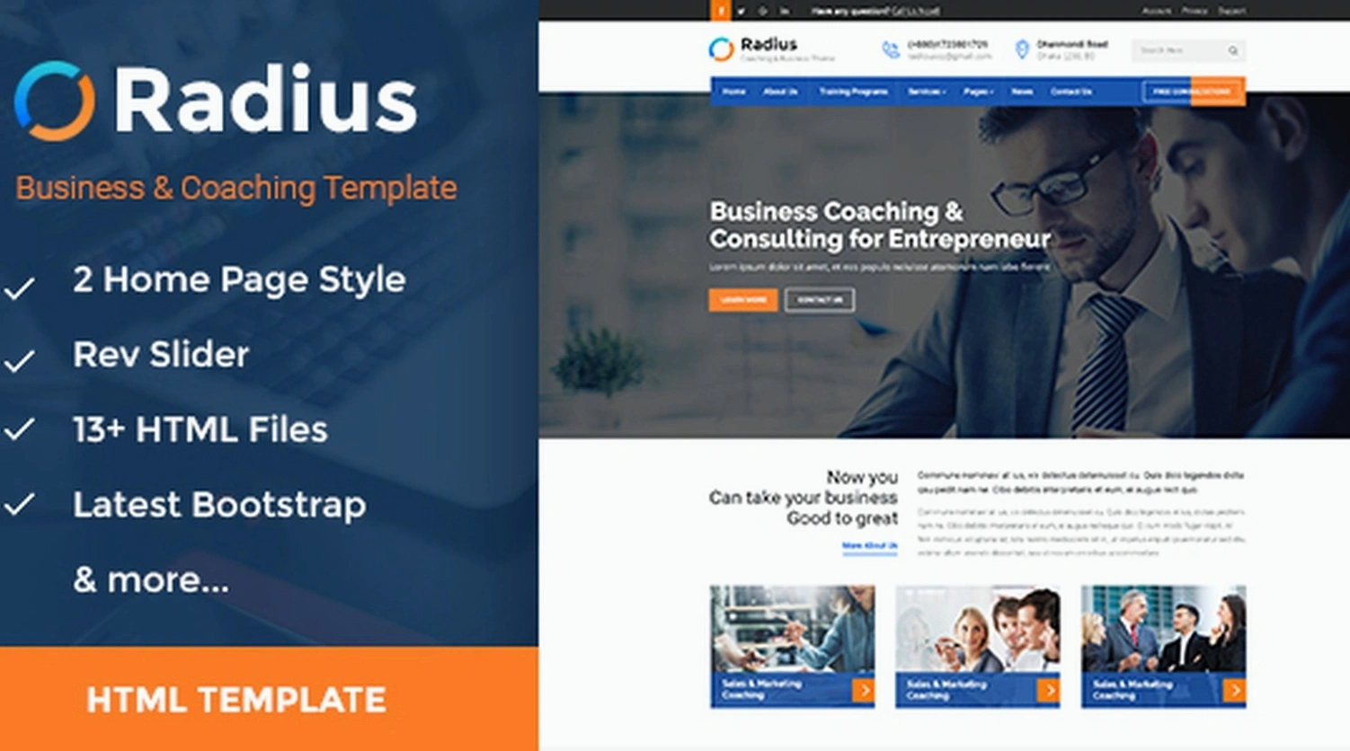 Business coaching session with professional trainer